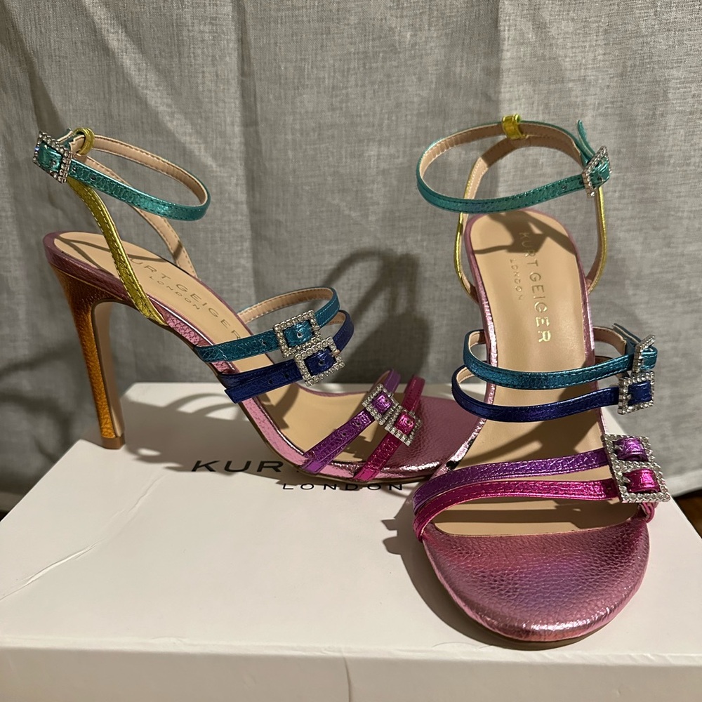 Kurt Geiger London Pierra Multi Color Heels Size 38
